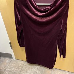 Burgundy dress