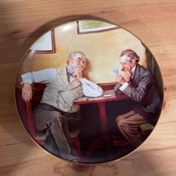 Norman Rockwell Best Friends Plate 