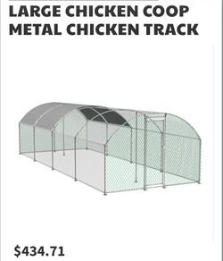 LARGE CHICKEN COOP METAL CHICKEN TRACK
