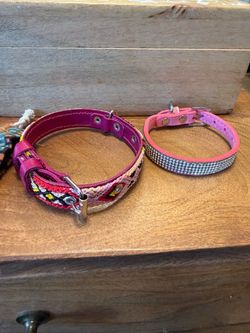 Two Dog Collars – Boho and Rhinestone