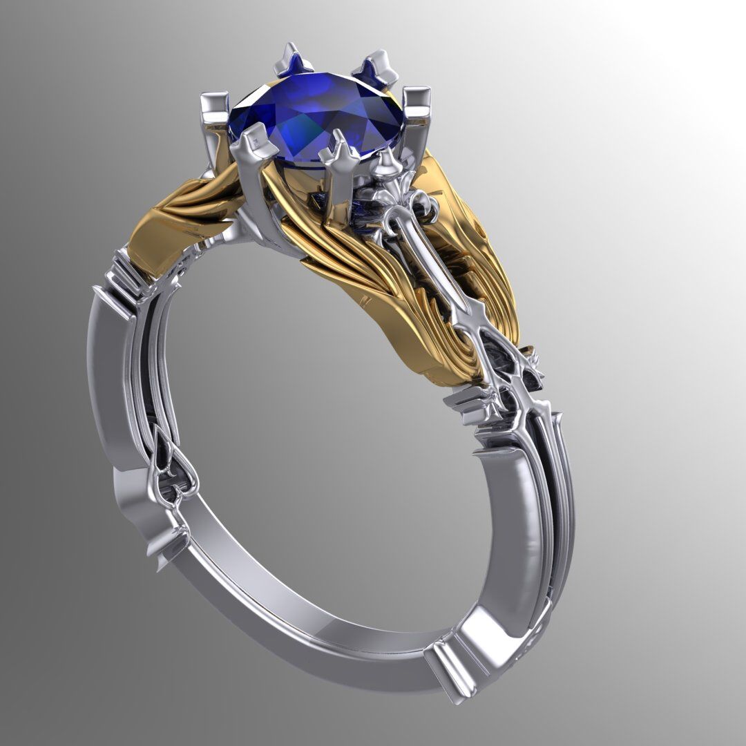 Kingdom Hearts Oathkeeper Engagement Ring