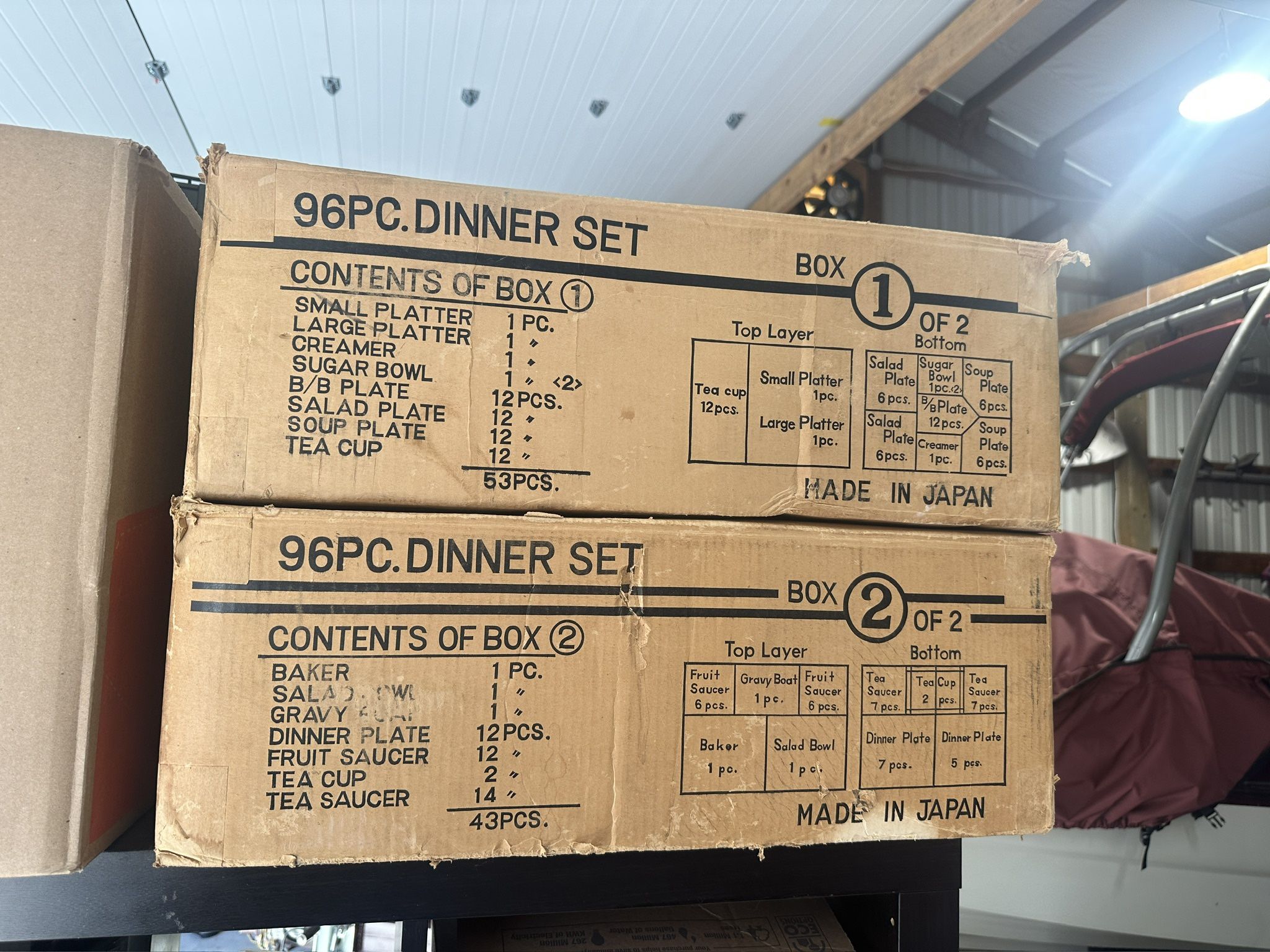 96 piece Noritake vintage china set
