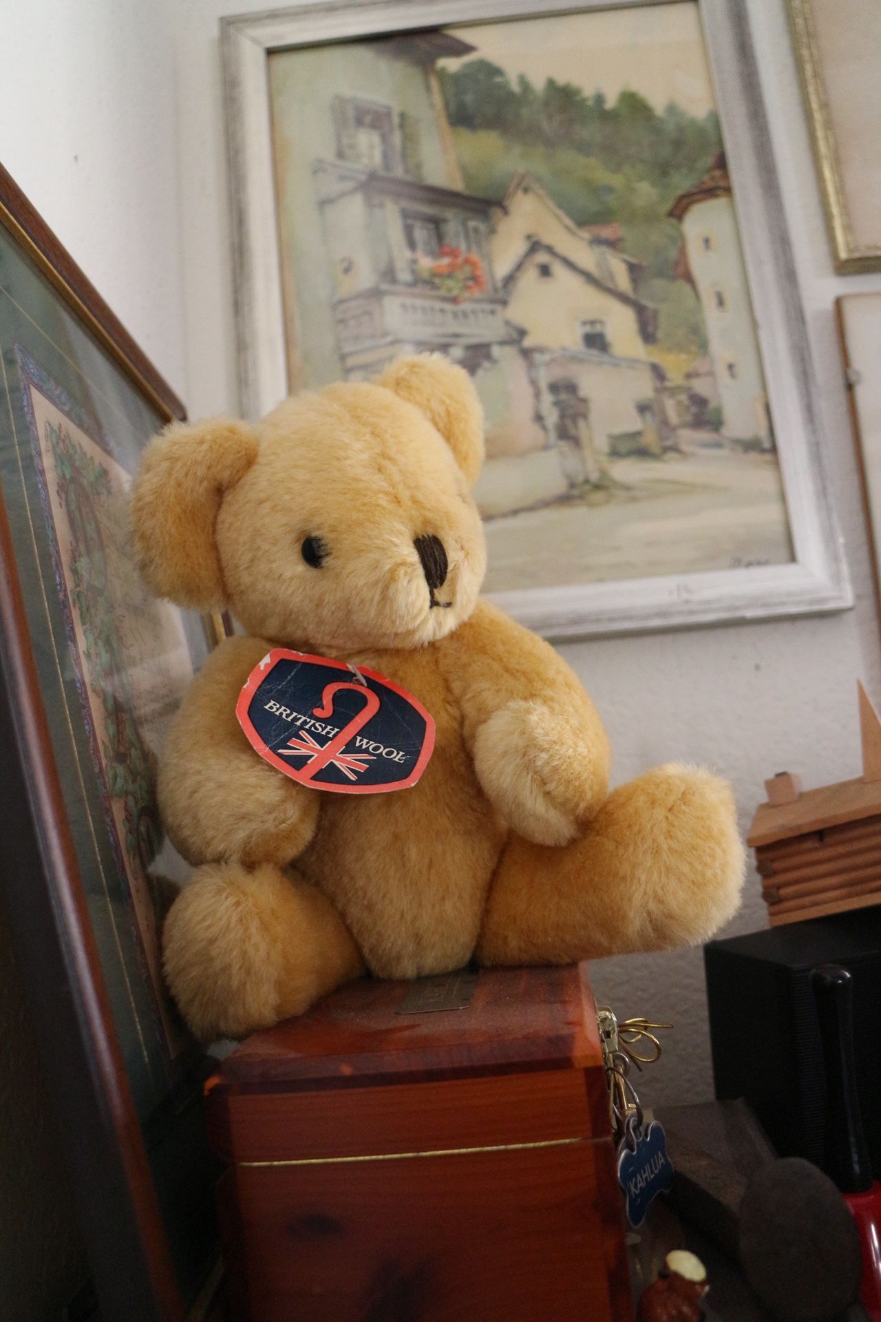 Vintage Wool Teddy Bear