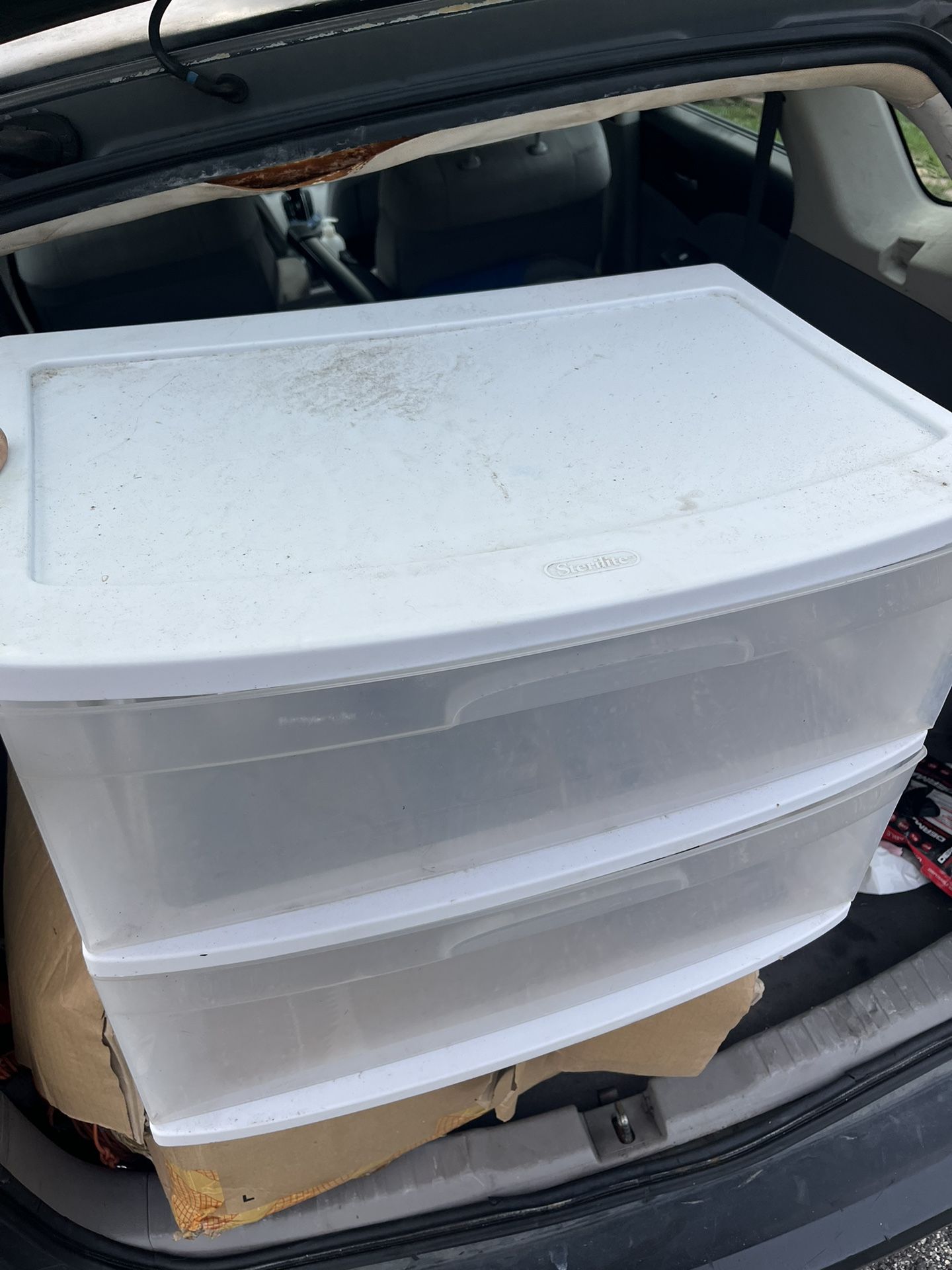 White Plastic Storage Container