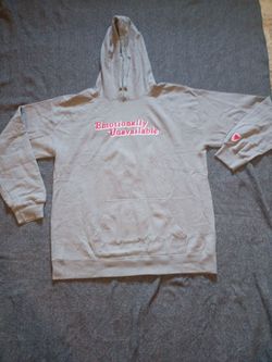 Emotionally unavailable hoodie size Large 100% authentic guaranteed