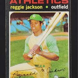 1971 Topps 20 Reggie Jackson Athletics Baseball Card