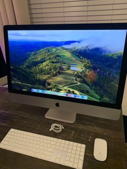 2019 Apple iMac Large 27” Screen 5K Retina Display 32 Ram 3.7 GHz i5 intel 500gb ssd   Works great  