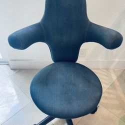 Ergonomic Blue Denim Office Chair 