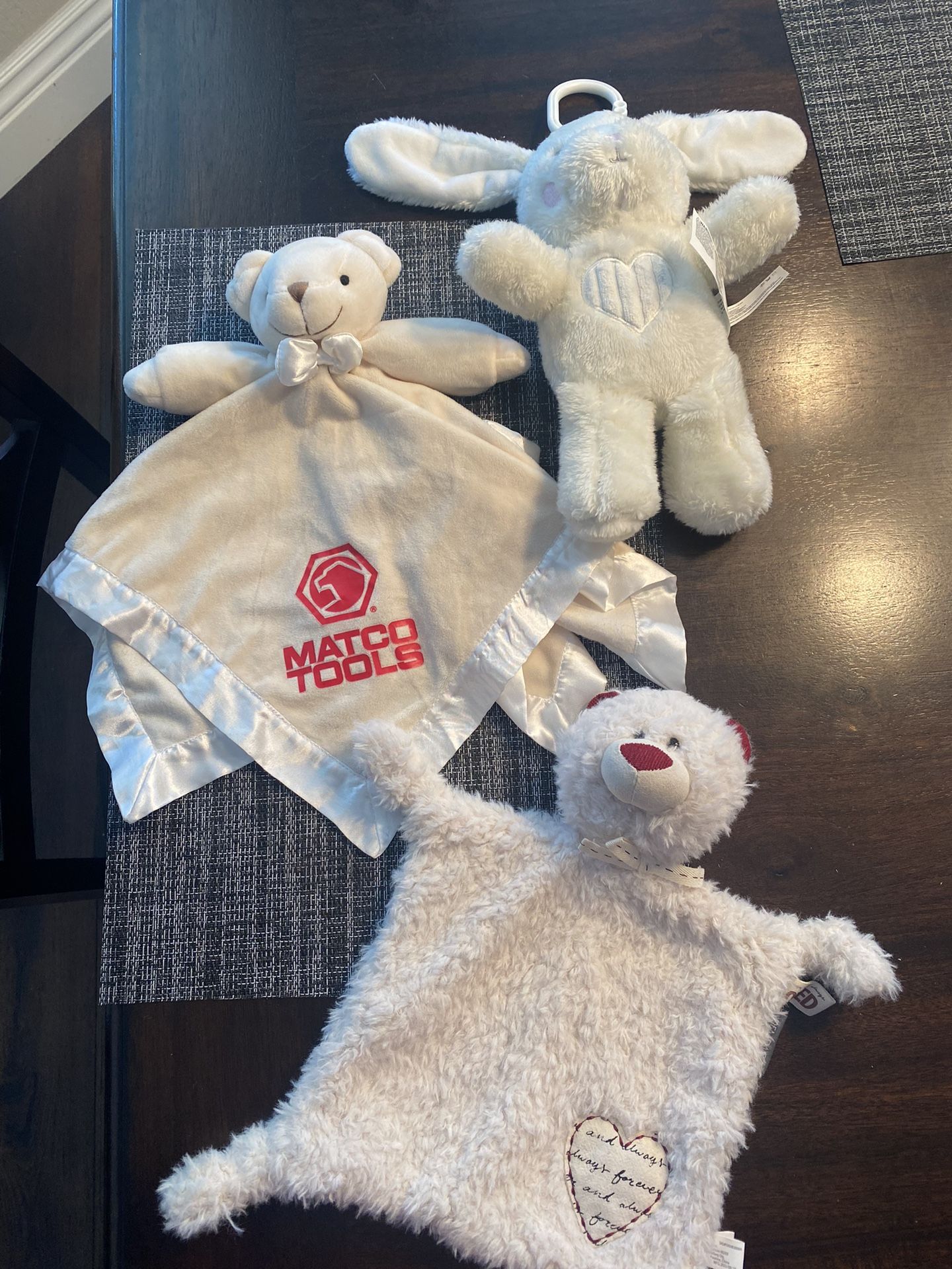 Set Of 3 Baby Toy Soft Rattles