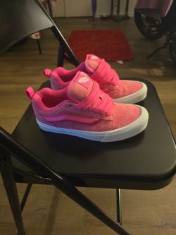 Pink Suede Vans, womens 9.5/men's 8