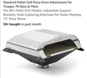 Stanbroil Pellet Grill Pizza Oven Attachment for Traeger