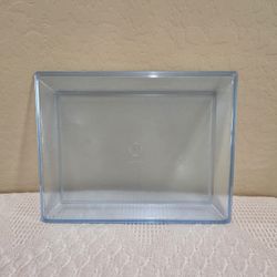 Tupperware #1633 Preludio Acrylic Serving Tray Light Blue 15.5x12x1.25" VTG NOS