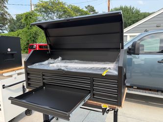 Large Black Steel Tool Chest Cabinet