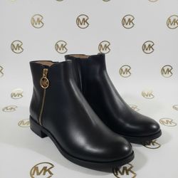 Michael Kors Black Leather Ankle Boots