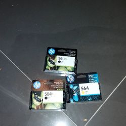 2 HP 564XL And 1 HP 564 Ink Cartridges