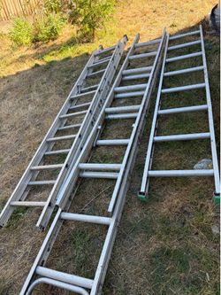 16 foot aluminum  extension ladders