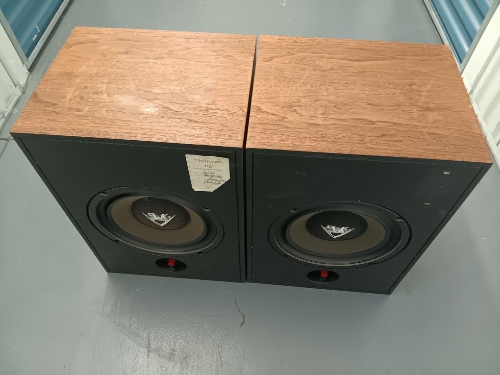Klipsch Kg2 1984 Speakers -NO GRILLES