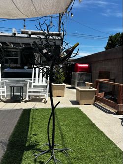 Wrought Iron Wine Bottle Tree