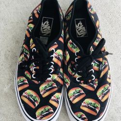 VANS Off The Wall Late Night Burger Unisex Skate Shoe Authentic Mens Size 10.5 / Women's Size 12