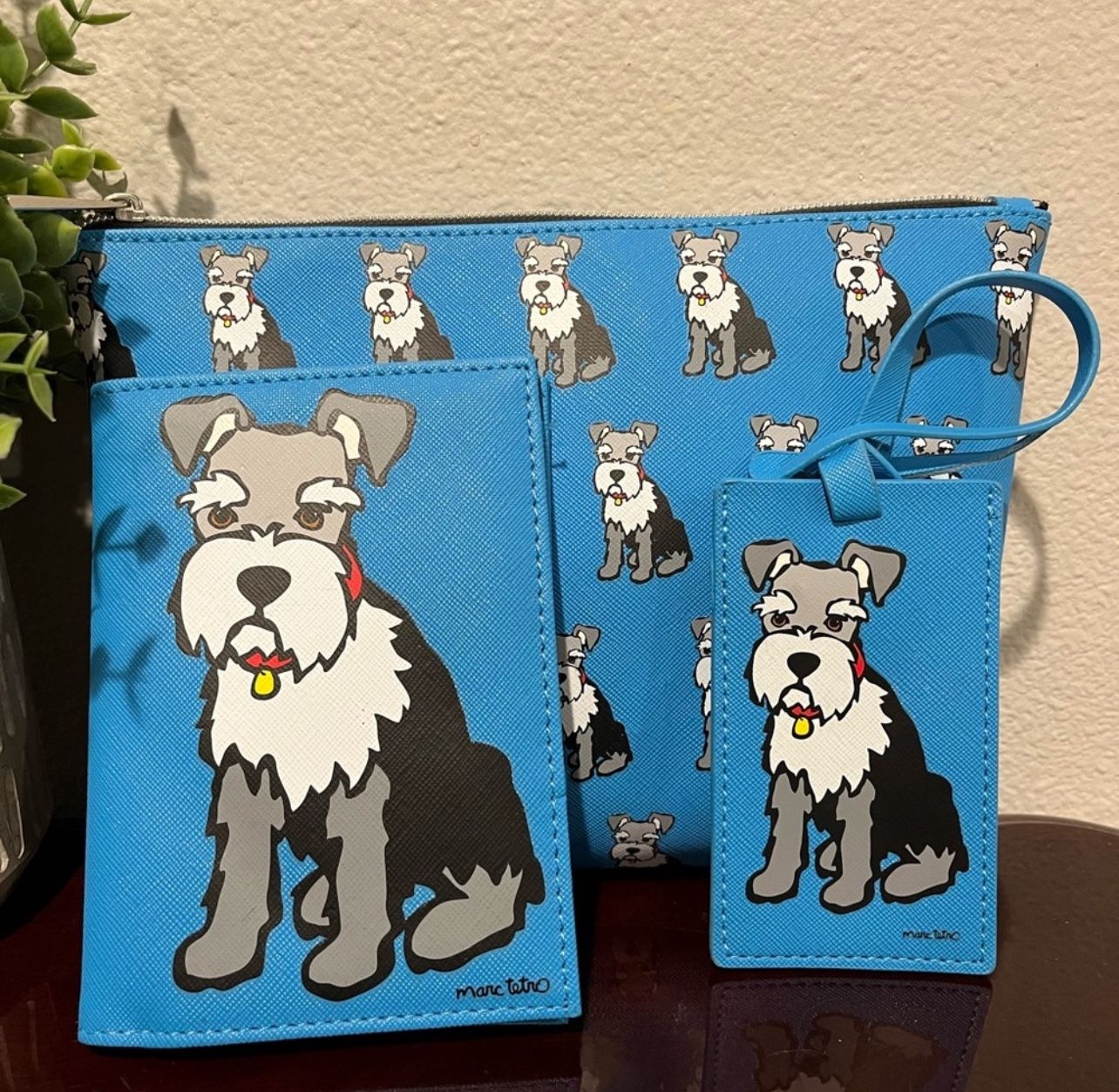 Marc Tetro Schnauzers 3 PC Travel Set