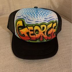 Personalized youth baseball cap With The Nane George