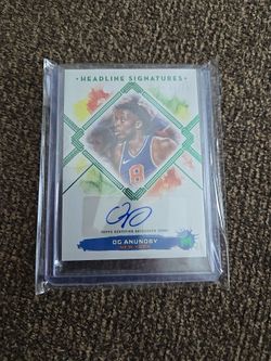 OG Anunoby 2024-25 Topps Motif AUTO 5/10 Headline Signatures #HS-OGA NY Champs!!