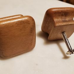 Square Wooden Drawer Knobs x20