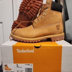 Timberlands 6" Premiums DS Size 9 Brand New 