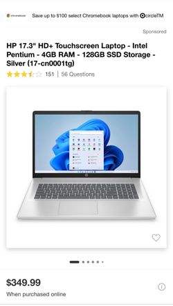 HP Touchscren 17.3 Laptop