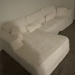 Modular Sectional Sofa Cloud Sectional Couch, 107" Comfy Fluffy L Shaped