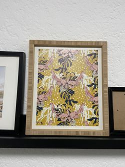 Yellow And Pink Print/wall Art