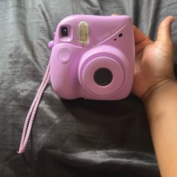 purple Instamax polaroid camera 