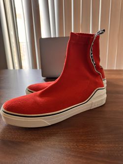 GIVENCHY George V Mid Sock Sneakers Red
