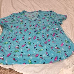 Scrub Top Xlg