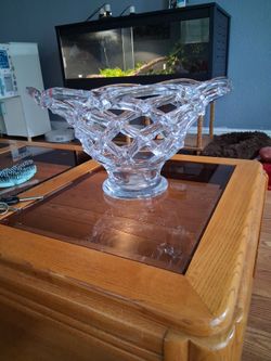 Vintage lattice handblowen murano bowl