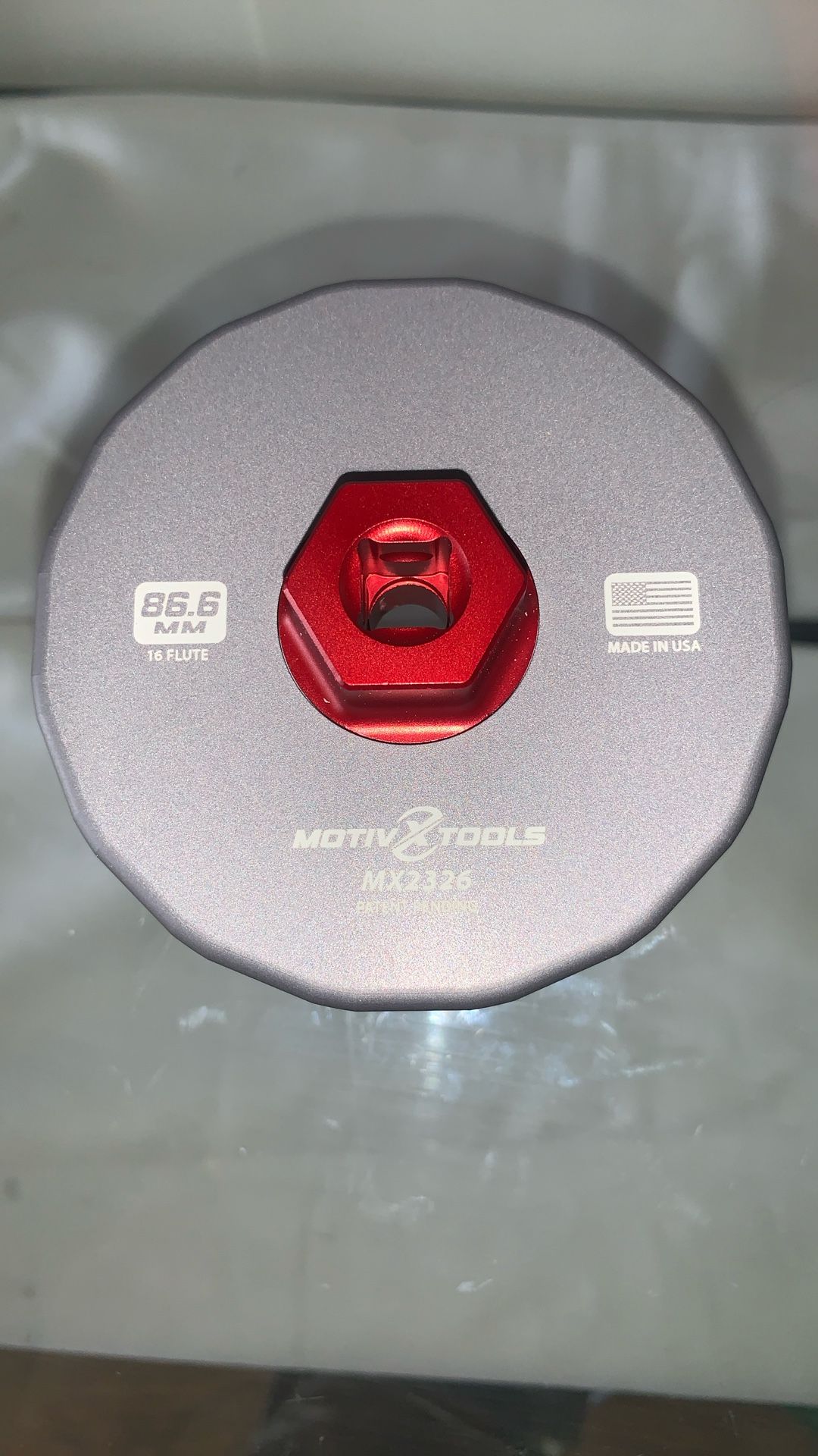 Motivx Tools MX2326 Oil Filter Wrench – 86.6mm, 16 Flute (Open Box)