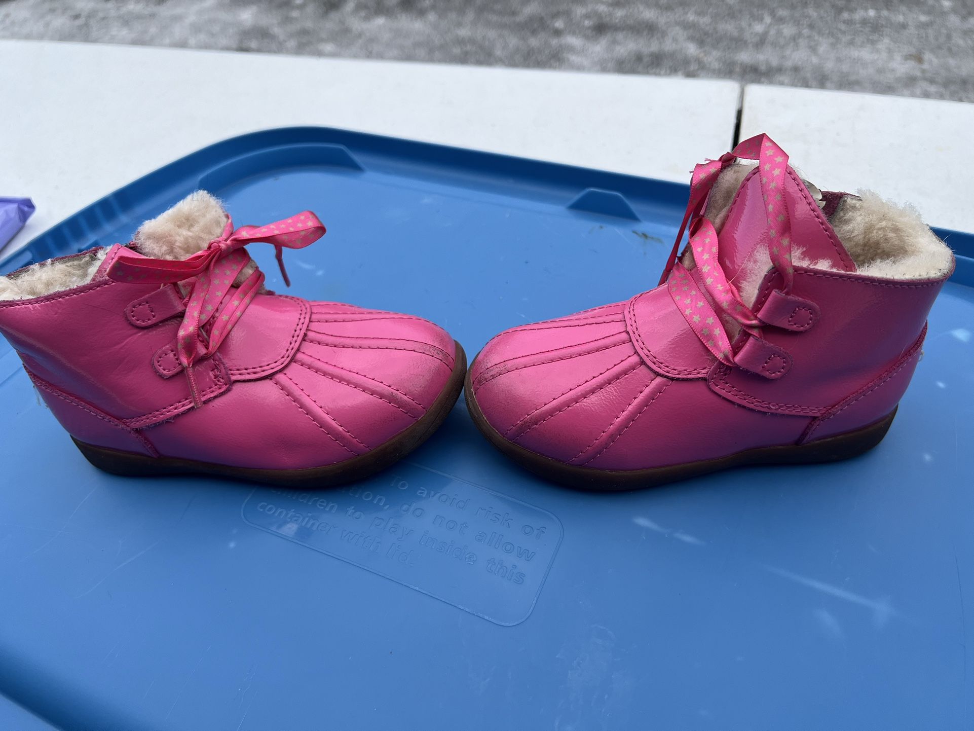 Children's Pink UGG Rubber Boots Size 9