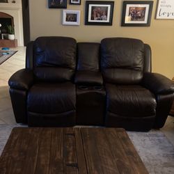Leather Lazy Boy  Electric Recliner