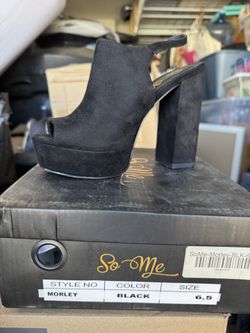 Black Sling Back heels