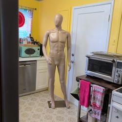Plastic Male Mannequin Full Size