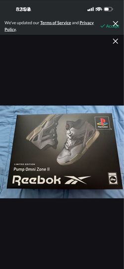 Reebok X PlayStation Omni zone pump 2 size 10 collectors