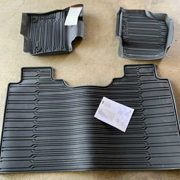 FORD F150 3Pc. Floor Mats. 2015 thru 2017 F150 OEM Genuine Ford Tray