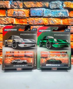 Majorette Collector Series 1975 Porsche 930 Turbo Silver Green both $38
