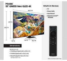 55in Samsung TV Mini-LED neo qled