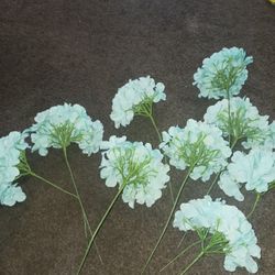 Fake Teal Flowers