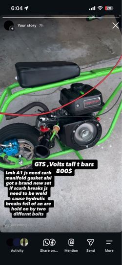 GTS wit Volts tall T bars A1 800 obo