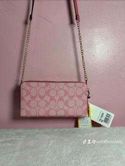 Pink crossbody purse wallet