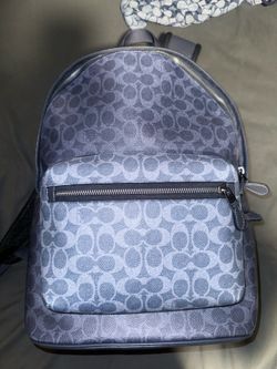 Blue Coach Designer Backpack