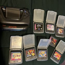 Sega Gamegear And Games 