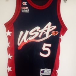 USA 1996 Olympics Grant Hill Champion Jersey 